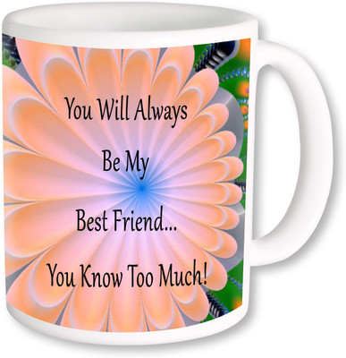 

PhotogiftsIndia Best Friend 02 Ceramic Mug(325 ml), Multicolor