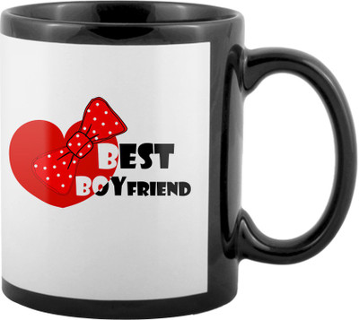 

SKY TRENDS World's Best Gifts For Valentine Girlfriend Boyfriend Friend Husband Wife Anniversary & Birthday Design Code 131 Ceramic Mug(325 ml), Black