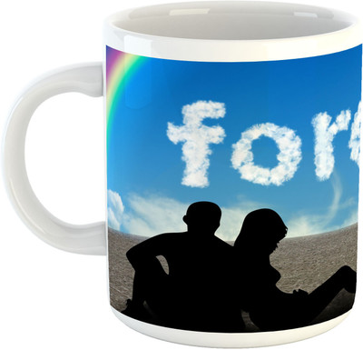 

Deeher Gifts Forever design1 Ceramic Mug(330 ml), Multicolor