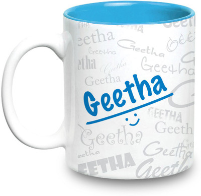 

Hot Muggs Me Graffiti - Geetha Ceramic Mug(315 ml), Multicolor