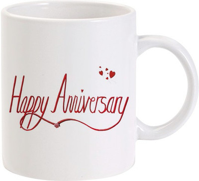 40% OFF on Lolprint Happy Anniversary Shakehands Ceramic Coffee Mug(325 ml) 40% OFF on Lolprint Happy Anniversary Shakehands Ceramic Coffee Mug(325 ml)