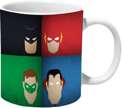 

Mooch Wale Superhero Justice League Of America Ceramic Mug(325 ml), Multicolor