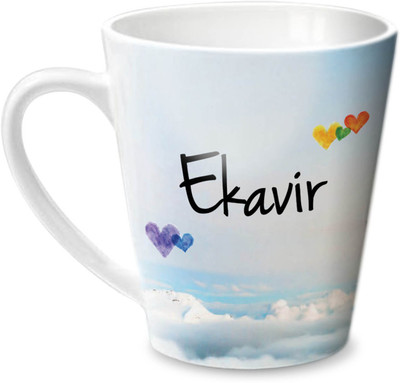 

Hot Muggs Simply Love You Ekavir Conical Ceramic Mug(350 ml)