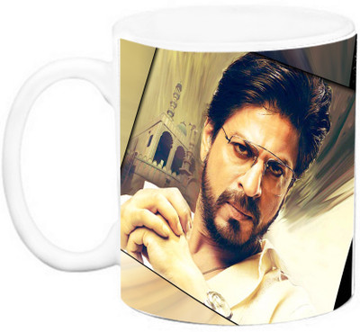 

EFW ACTOR - SHAHRUKH KHAN (Raees Design 1) Ceramic Mug(325 ml), Multicolor