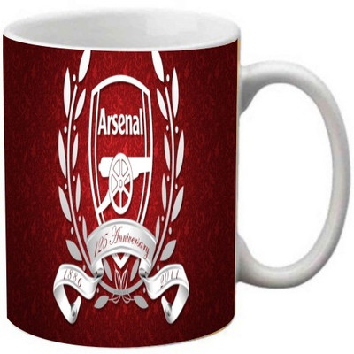 

Maison N Mode Arsenal Coffee Ceramic Mug(330 ml), Multicolor