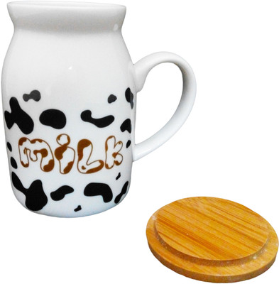 

GeekGoodies Milk Cow Large Ceramic Mug(450 ml), Black;white