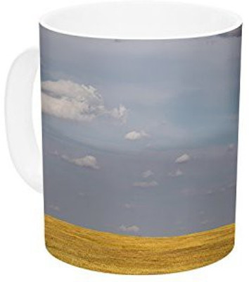 

Kess InHouse InHouse Ann Barnes Big Sky Clouds Ceramic Coffee, 11 oz, Multicolor Ceramic Mug(60 ml)