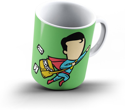 

Ucard Superman354 Bone China, Ceramic, Porcelain Mug(325 ml), Multicolor