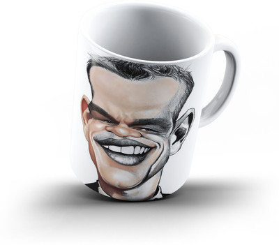 

Ucard Matt Damon Caricature836 Bone China, Ceramic, Porcelain Mug(325 ml), Multicolor