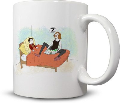 

Ackme Design Story Time Ceramic Mug(325 ml), Multicolor