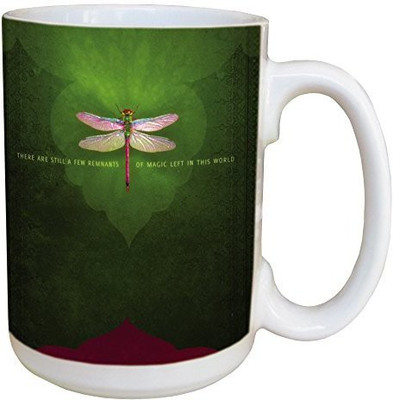 

Tree-Free Greetings Greetings 45526 Persis Clayton Weirs Just Visiting Ceramic with Full-Sized Handle, 15-Ounce Ceramic Mug(60 ml), Multicolor
