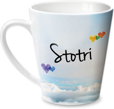 

Hot Muggs Simply Love You Stotri Conical Ceramic Mug(350 ml)