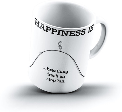 

Ucard Happiness Is1151 Bone China, Ceramic, Porcelain Mug(325 ml)