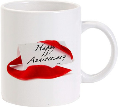 40% OFF on Lolprint Happy Anniversary Cards Ceramic Coffee Mug(325 ml) 40% OFF on Lolprint Happy Anniversary Cards Ceramic Coffee Mug(325 ml)