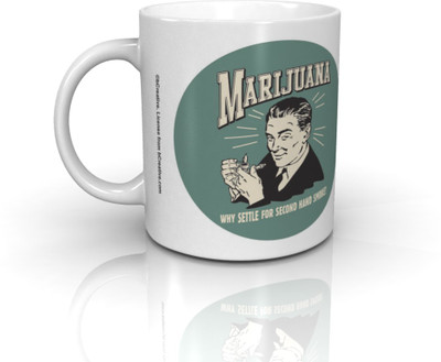 

Bcreative Why Settle For Second Hand Smoke (Officially Licensed) Ceramic Mug(350 ml)