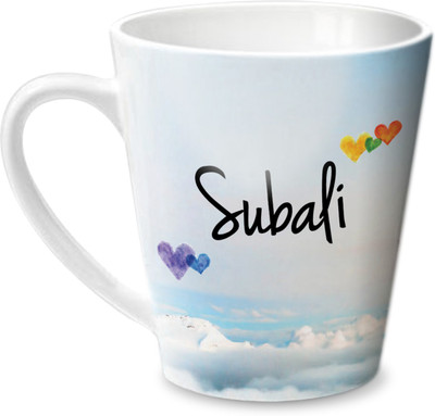 

Hot Muggs Simply Love You Subali Conical Ceramic Mug(350 ml)