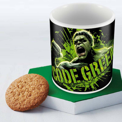 

Posterboy Hulk - Code Green Officially Licensed (Pack Of 1) Ceramic Mug(350 ml), Multicolor