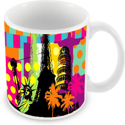 

Sleep Nature's SN-MG-302 Ceramic Mug(350 ml), Multicolor