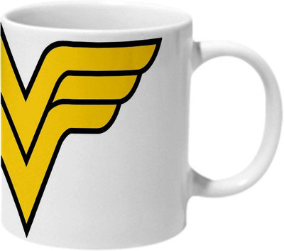 

Mooch Wale Wonder Women Logo Ceramic Mug(325 ml), Multicolor