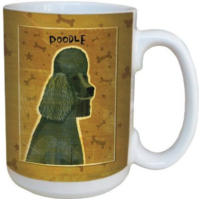 

Tree-Free Greetings Greetings sg44055 Black Poodle by John W. Golden Ceramic with Full-Sized Handle, 15-Ounce Ceramic Mug(60 ml)