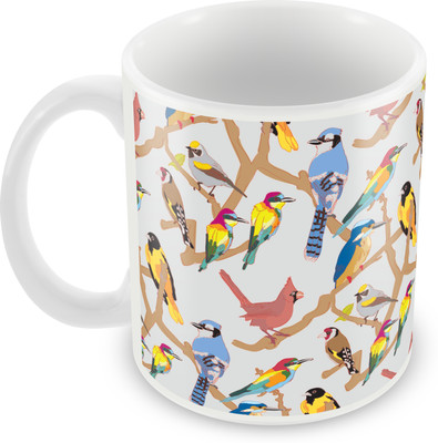 

Posterboy Birds Ceramic Mug(350 ml), Multicolor