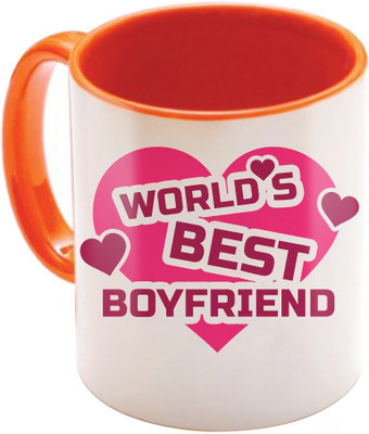 

SKY TRENDS Wonderful & Best Valentine Orange Gift For GirlFriend,Boyfriend,Husband,Wife,Friend Design Cod 014 Ceramic Mug(325 ml)