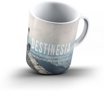 

Ucard Destinesia Wordplay791 Bone China, Ceramic, Porcelain Mug(325 ml), Multicolor