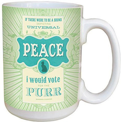 

Tree-Free Greetings Greetings 46181 Angi and Silas Universal Happiness Ceramic with Full-Sized Handle, 15-Ounce Ceramic Mug(60 ml), Multicolor