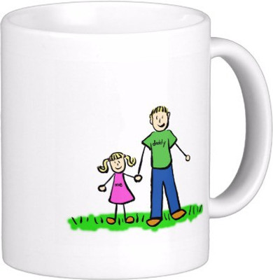 

Exoctic Silver Best Quoted Coffee 00285 Ceramic Mug(300 ml), Multicolor
