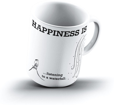 

Ucard Happiness Is1873 Bone China, Ceramic, Porcelain Mug(325 ml)