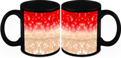 

Homesogood Glittering Christmas Floor Ceramic Mug(325 ml, Pack of 2)