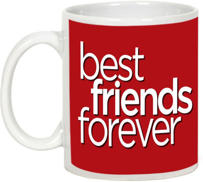 

AllUPrints Friendship Day Gifts - Creative Best Friends Forever Ceramic Mug(325 ml), White