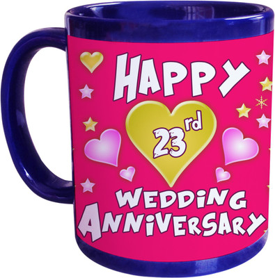 66% OFF on SajawatHomes 23rd Wedding Anniversary Coffee Ceramic Coffee Mug(350 ml) 66% OFF on SajawatHomes 23rd Wedding Anniversary Coffee Ceramic Coffee Mug(350 ml)