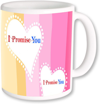 

PhotogiftsIndia Promise Day Ceramic Mug(325 ml), Multicolor