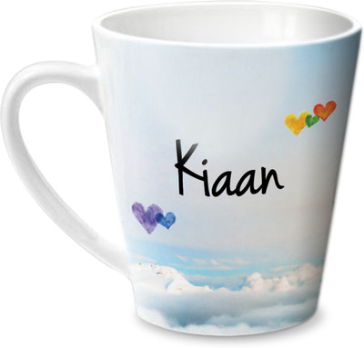 Hot Muggs Simply Love You Kiaan Conical Ceramic Mug(350 ml)