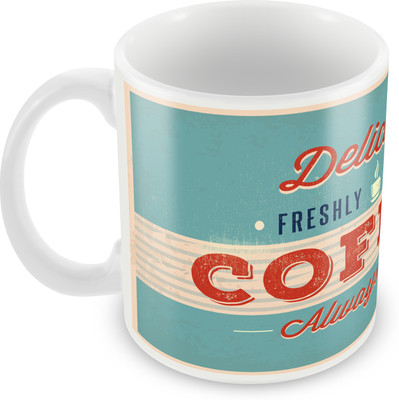 

Posterboy Brewed Coffee Ceramic Mug(350 ml), Multicolor