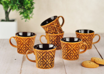 

Buono Casa SWCM611 Porcelain(Orange, Pack of 6)