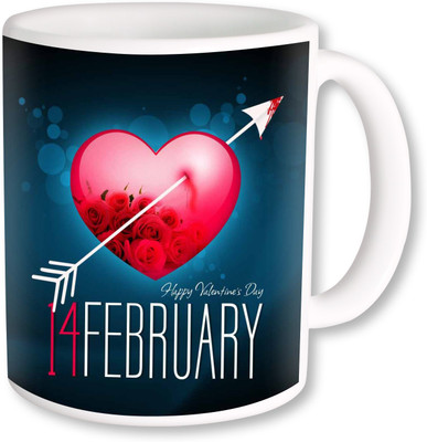 

Heyworlds happy valentine day gifts 61 Ceramic Mug(325 ml), Multicolor