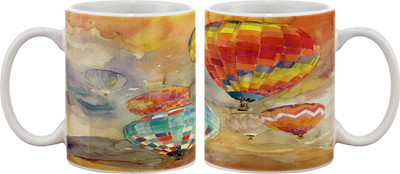 

Artifa Colourful Balloons Painting Porcelain, Ceramic Mug(350 ml), Multicolor