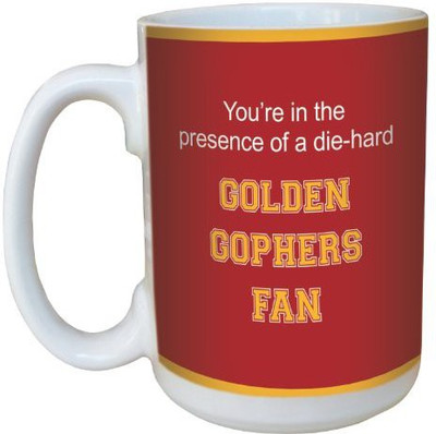 

Tree-Free Greetings Greetings lm44491 Golden Gophers College Football Fan Ceramic with Full-Sized Handle, 15-Ounce Ceramic Mug(60 ml), Multicolor