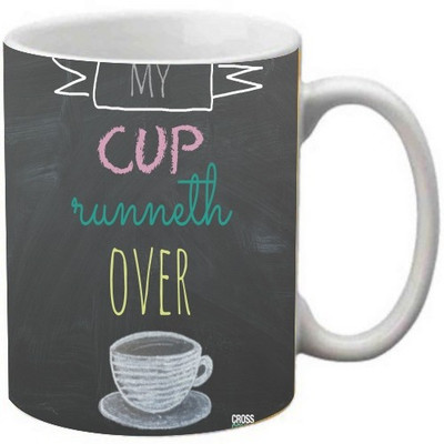 

Maison N Mode My Cup Coffee Ceramic Mug(330 ml), Multicolor