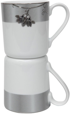

Lakline 80134 Porcelain Mug(350 ml, Pack of 2), White