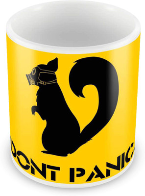 

Posterboy Don'T Panic Ceramic Mug(350 ml), Multicolor