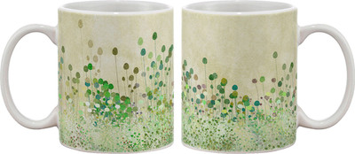 

Artifa Plants Painting Design Porcelain, Ceramic Mug(350 ml), Multicolor