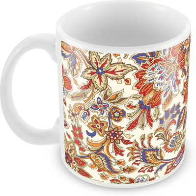 

Posterboy Floral Ceramic Mug(350 ml), Multicolor