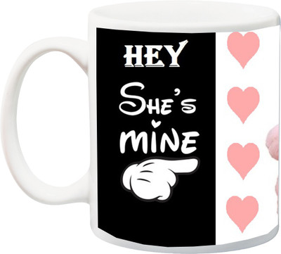 

ME&YOU She is Mine Ceramic Mug(350 ml), White