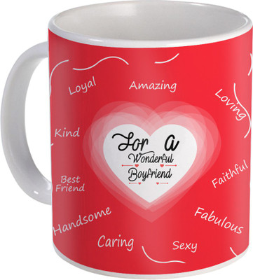 

SKY TRENDS Can't Help Falling in Love mug Best Gift for Valentine's Day, Her, Girlfriend,boy friend,husband, Wife,Birthday, Anniversary,Christmas or Any Holidays Design 066 Ceramic Mug(320 ml), Blue;white