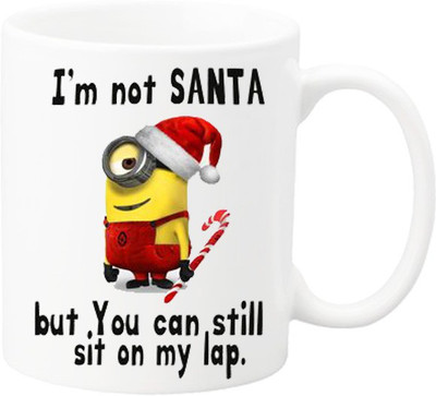 

TeddyMaddy Minion Santa Ceramic Mug(350 ml)