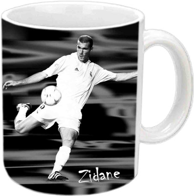 

Raj Laxmi Zidane White Ceramic Mug(350 ml)