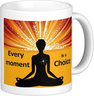 

Exoctic Silver MUG213 Ceramic Mug(250 ml), White